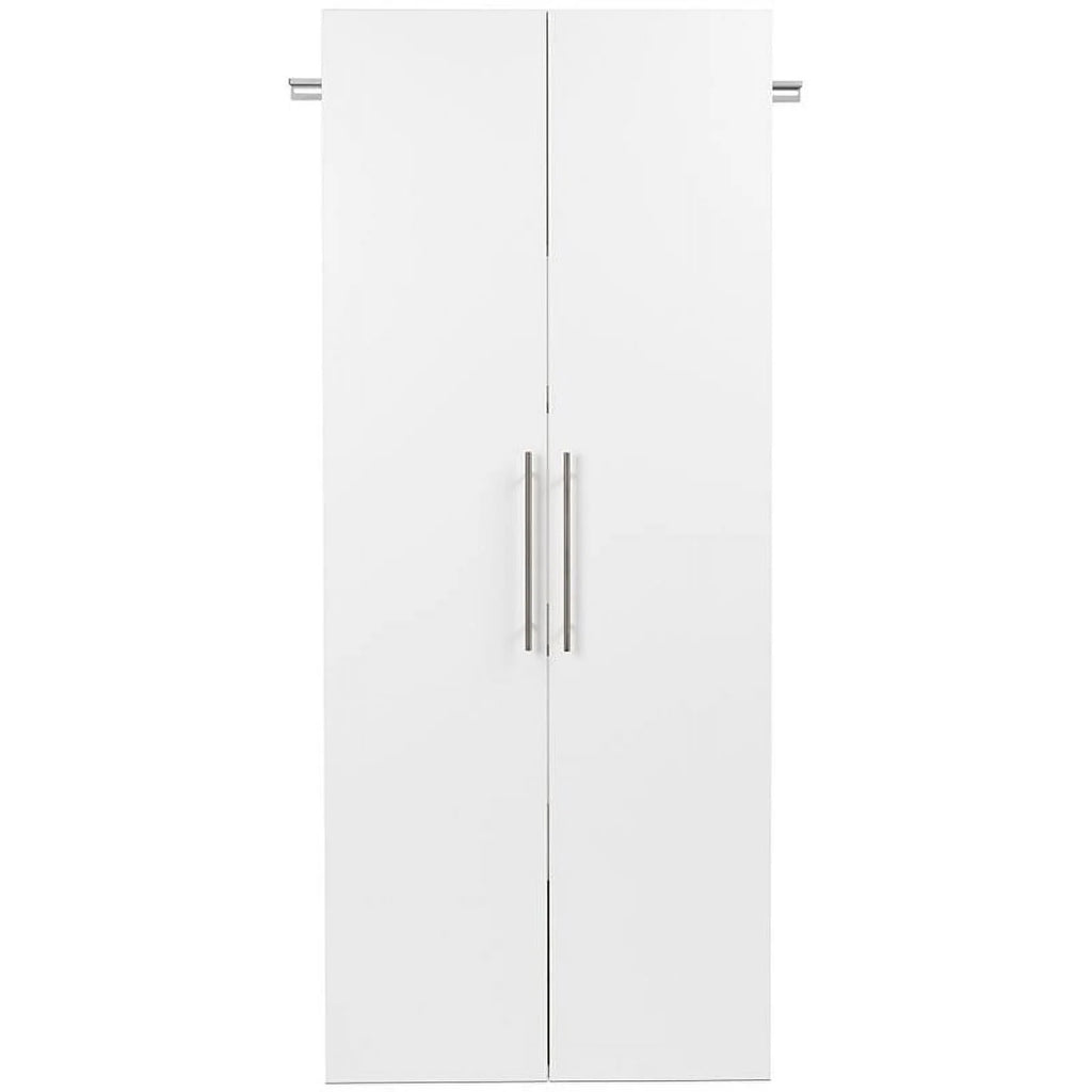 Pemberly Row 30" Large Wall Mounted Garage Cabinet in Ivory Finish