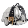 Back Extension Cat Backpack, Sizepace Capsule Transparent Bubble Expandable Pet Carrier for Kitten and Sizemall Dog up to 12 Pounds