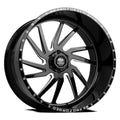 LUXXX HD FORGED LHD PRO 1 HORNET 24X14 6X139.7 -76ET 122.1CB Gloss Black Milled Wheel