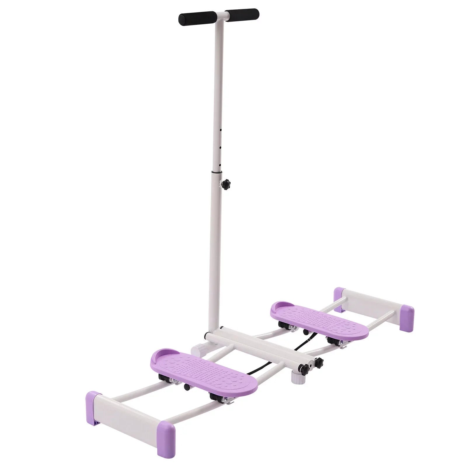 Fichiouy 100kg Pelvic Floor Muscle Fitness Training Equip Hip Trainer with Adjustable Rods Training Device Purple for Home Gym