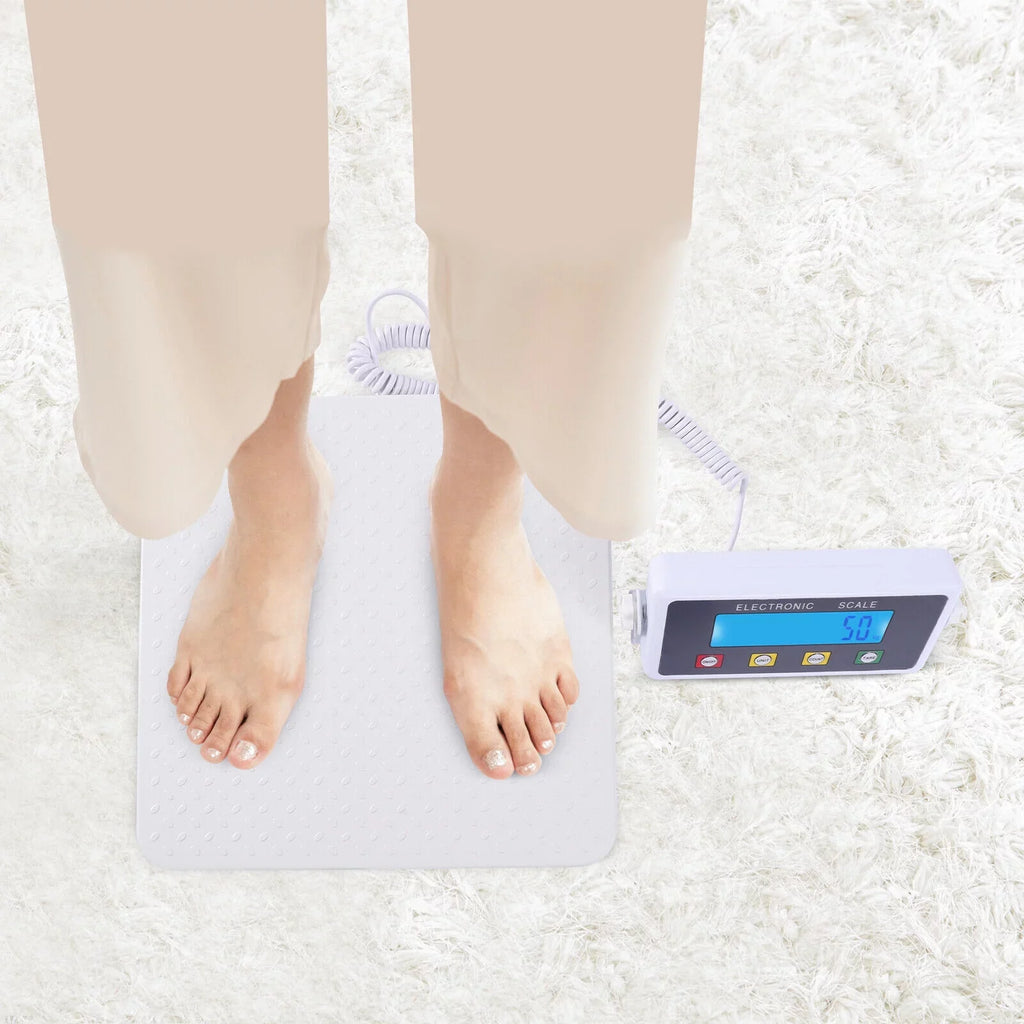 ZhdnBhnos 660lbs Medical Sizecale High-precision Digital Display Electronic Body Weight Sizecale Heavy Duty Large Platform Physician Sizecale Wrestling Sizecale