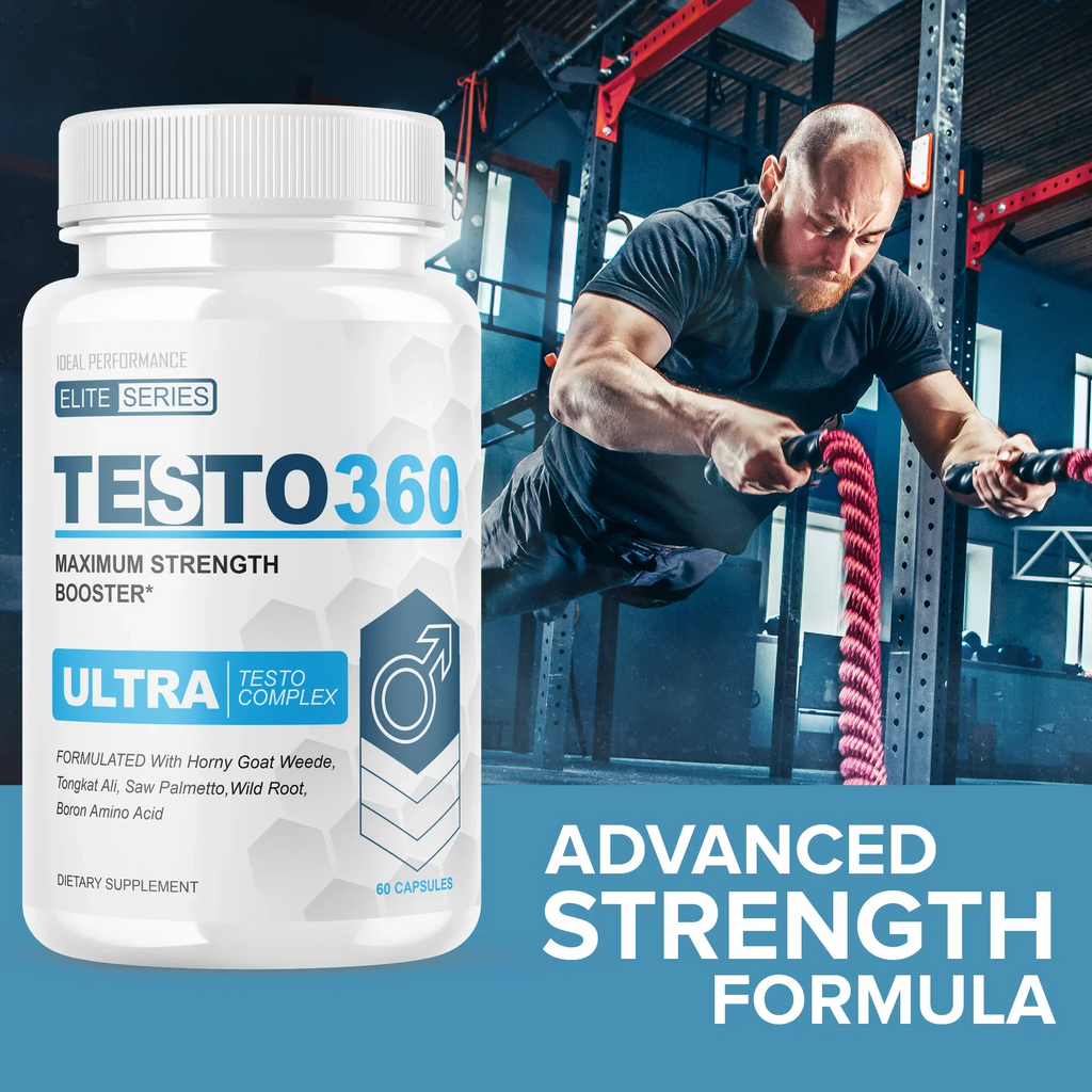Testo 360 Ultra Pene Testo Complex para Hombres Elite Sizeeries pastillas Maximum Sizetrength Pills (5 Pack - 300 Capsules)