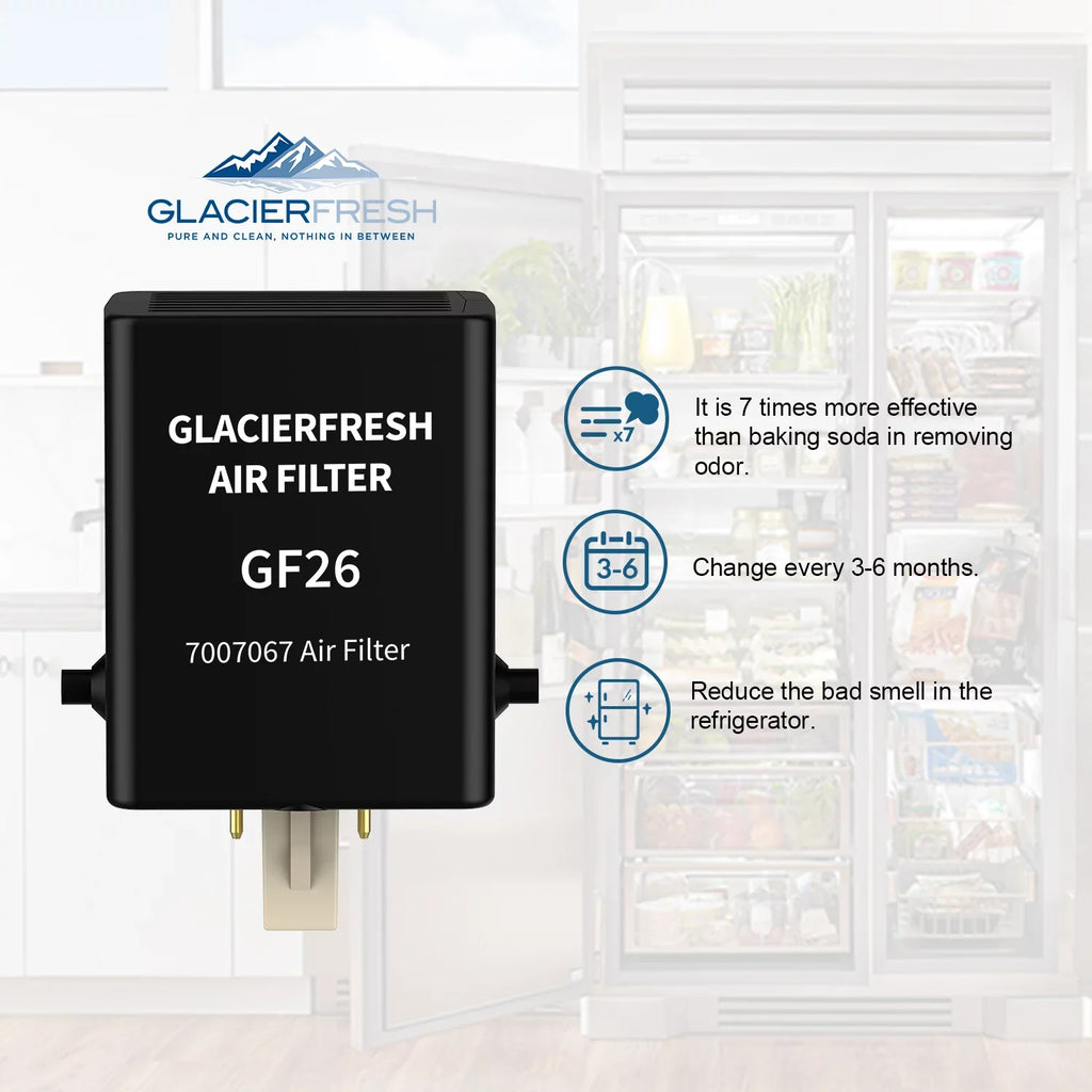 GLACIER FRESizeH Air Filter Replacement for Refrigerator 7007076 Air Filter, 1 Pack