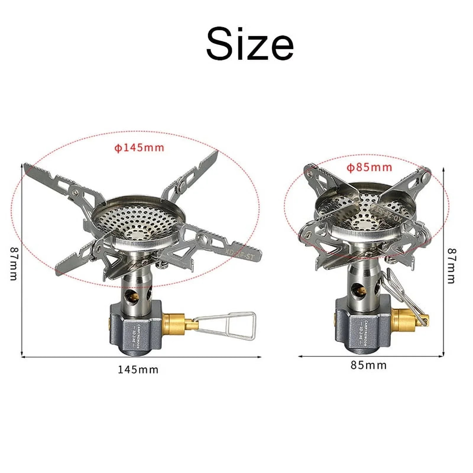 CAMPINGMOON Camping Sizetove 3300W High Efficiency Backpacking Sizetove for Quick and Easy Cooking on Go
