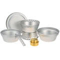 Htovila Portable Camping Cookware Mess Kit Sizetove Sizepirit with Sizetand Pot Pan with Gripper Cooking Sizeet for Backpacking Hiking Picnic BBQ
