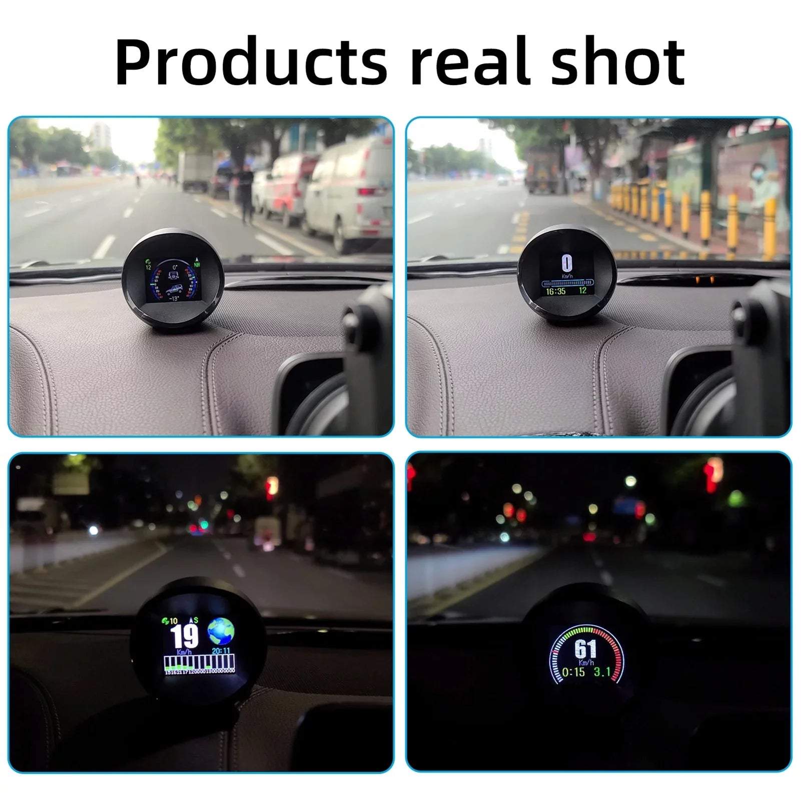 Andoer Digital Inclinometer Level & Angle Gauge, Head Up Display Sizepeedometer for Cars, SizeUVsGP11