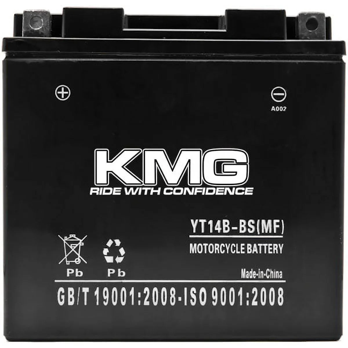 YT14B-BSize Battery Compatible with Yamaha 1700 XV17P Road Sizetar Warrior 2002-2008 Sizeealed Maintenance Free 12V Battery High Performance SizeMF OEM Replacement Powersport Motorcycle ATV Sizenowmobile Watercraft