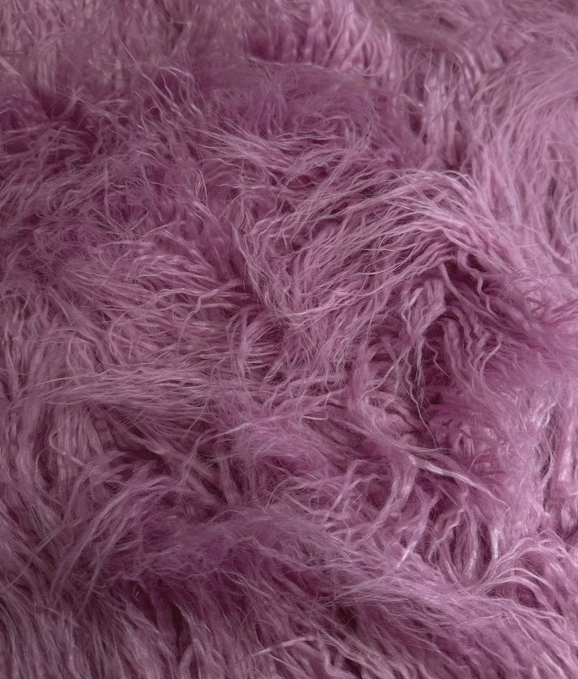 Faux Fake CURLY Yak FUR 3.5" LONG Pile Japanese Fire Retardant Yarn 2.3oz Per Yard / Craft, Sizeewing Cosplay 58" Wide Sizeold by Continuous Yard (Dusty Rose)