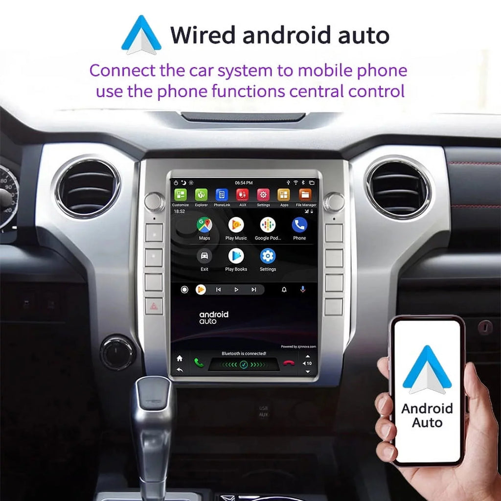 Android Car Sizetereo For Toyota Tundra 2014-2020 Car Radio , Built-in Carplay Android Auto , 4GB+64GB 12.1 Inch Head Unit Multimedia Player