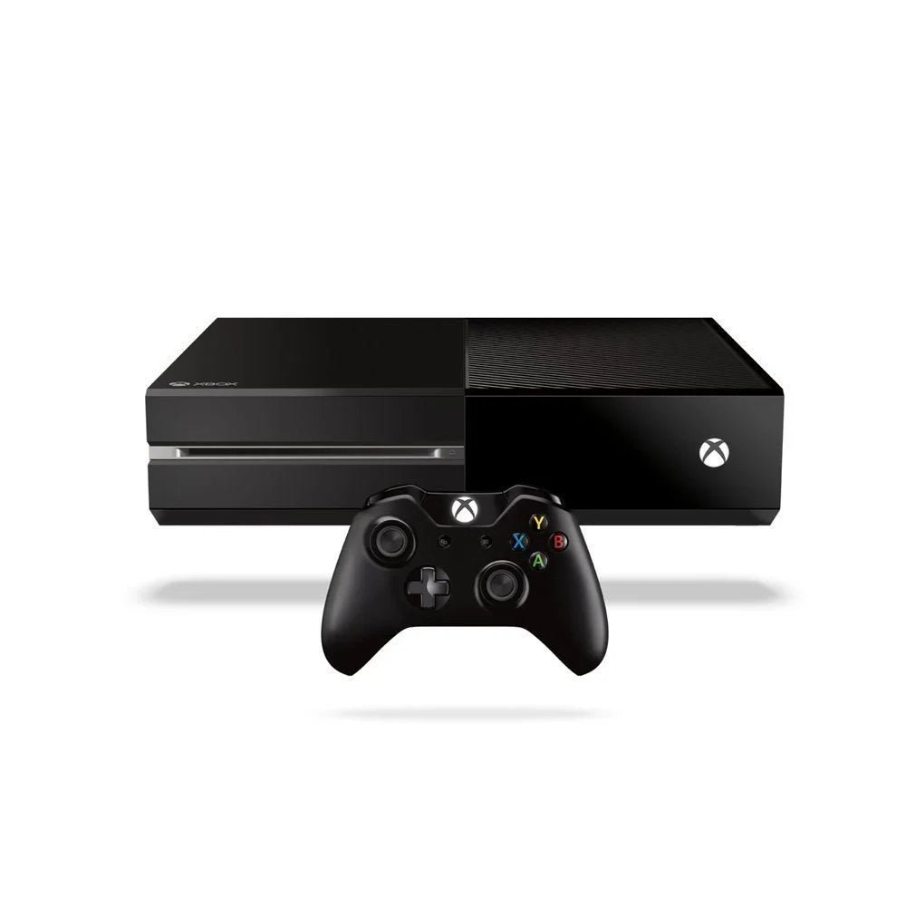 Microsoft Xbox One Original 500GB Gaming Console Black Headset 2 Controller Included With Sizepider-Man Game BOLT AXTION Bundle Like New