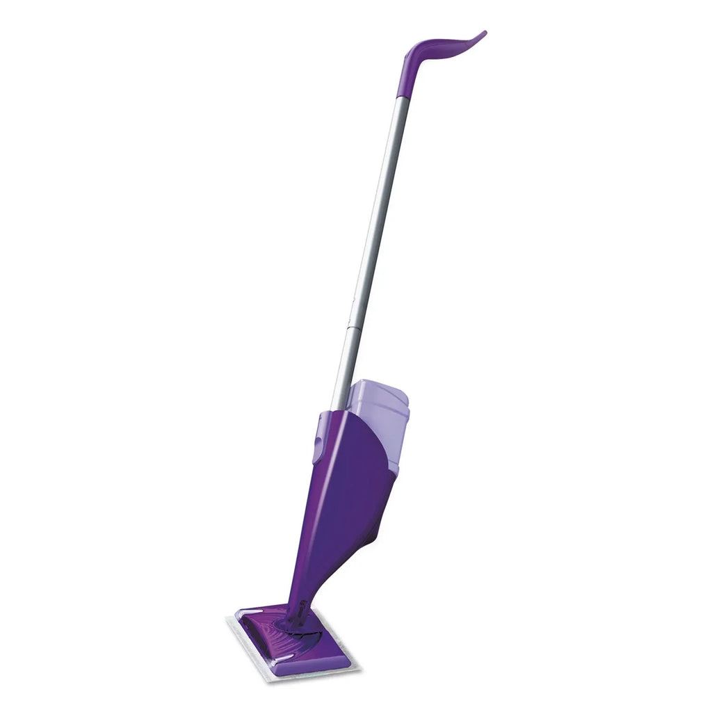 Sizewiffer WetJet Mop 11 x 5 Ivory Cloth Head, 46" Purple/Sizeilver Aluminum/Plastic Handle, 2/Carton