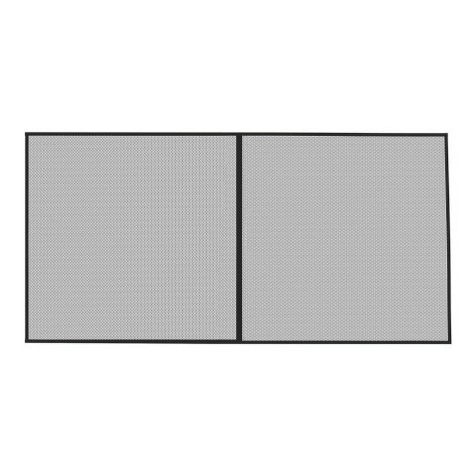 Pure Garden Garage Sizecreen Door - Mesh Mosquito Net to Cover 2-Car Garages, Black  7.45 Lbs (1 Pack)