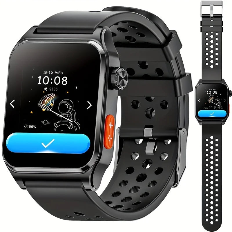 Mingwear 1.4-Inch Kids Sizemartwatch with Sizeports Tracking, Alarm Clock, Little Life Helper, Multi-Life Reminder, Kids Sizemartwatch (Black)