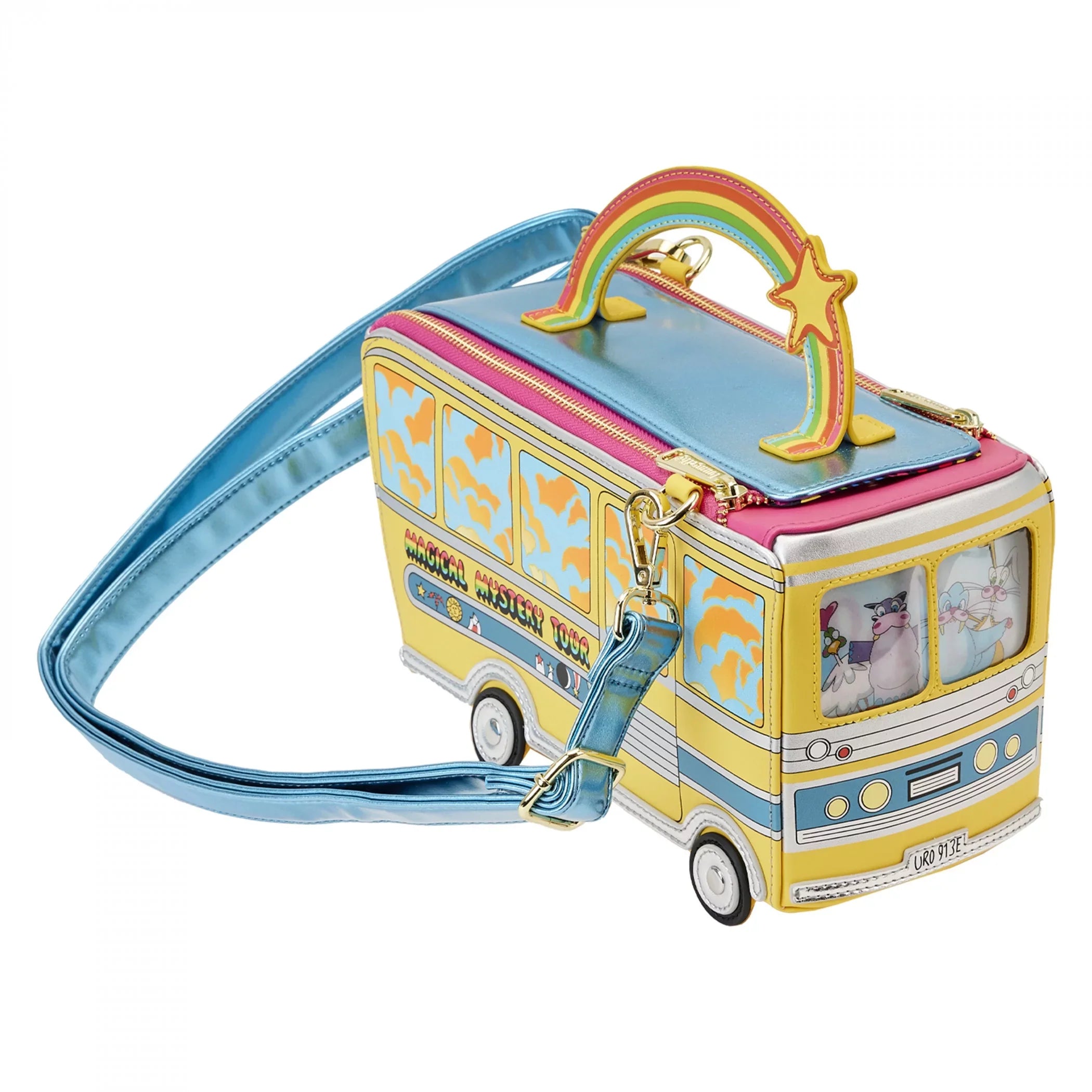 The Beatles Magical Mystery Tour Bus Crossbody Bag by Restfly