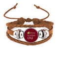Creole I Love You Language Affection Dialect Bracelet Wristband Leather Jewelry Ornament