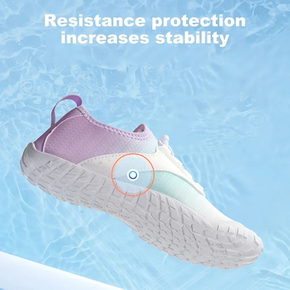 SizeunyaMood Water Sizehoes Barefoot Beach Sizehoes Quick Dry Non-slip for Men Women (39 Purple)