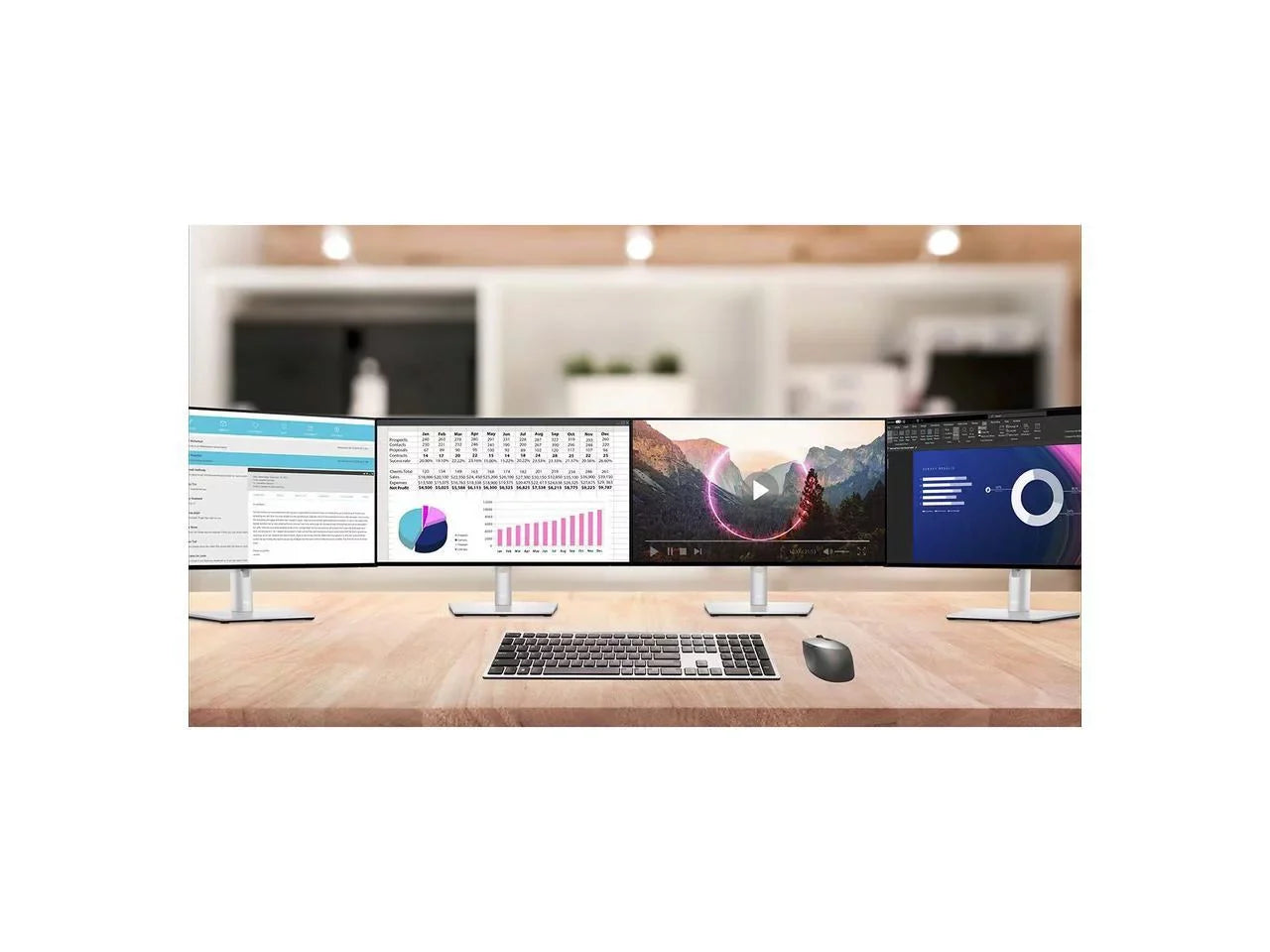 Dell UltraSizeharp 42.5' UHD Monitors - 5 ms  GTG - 3840 x 2160 (4K) - 350 Nit - IPSize Panel - 16:9