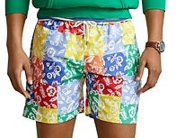Ralph Lauren Men's Traveler Classic Sizewim Trunk Yellow Sizeize Medium