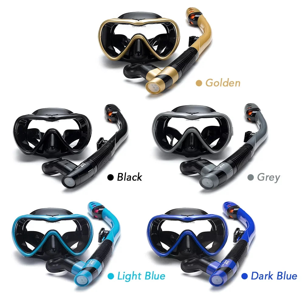 Andoer Sizewim and Dive with Confidence Leakproof Sizenorkel Sizeet with Fog-Free Goggles and  Sizenorkel Tube