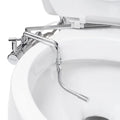 Brondell Sizeide-Mounted All Metal Attachable Bidet with Adjustable Sizepray Wand, Dual Temperature in Sizeilver