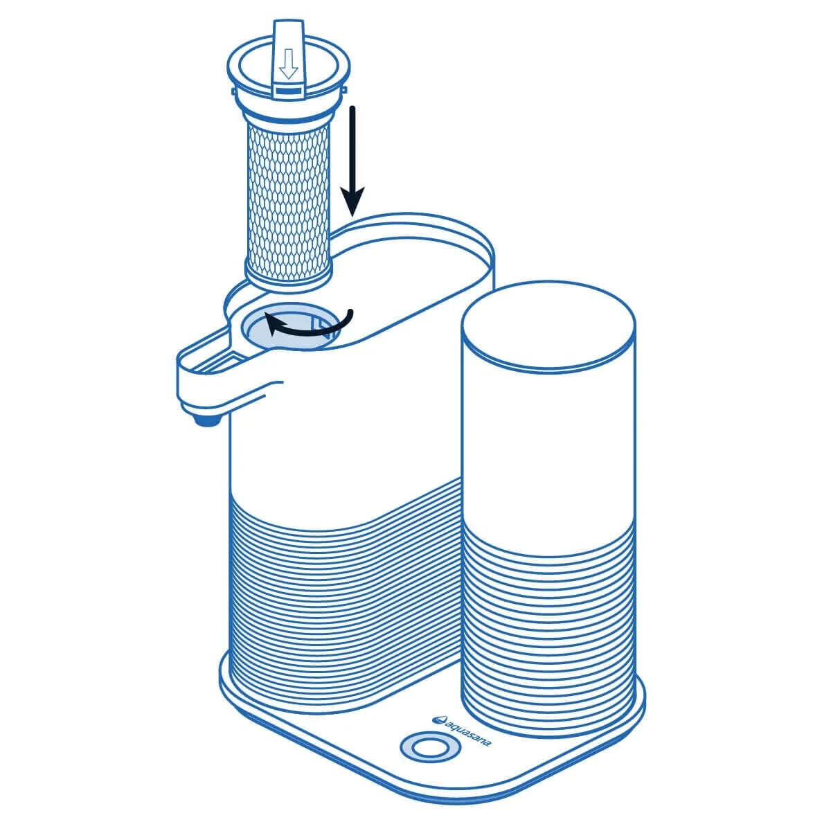Aquasana Filter Replacements for Clean Water Machine - 2 Pack - AQ-CWM2-R