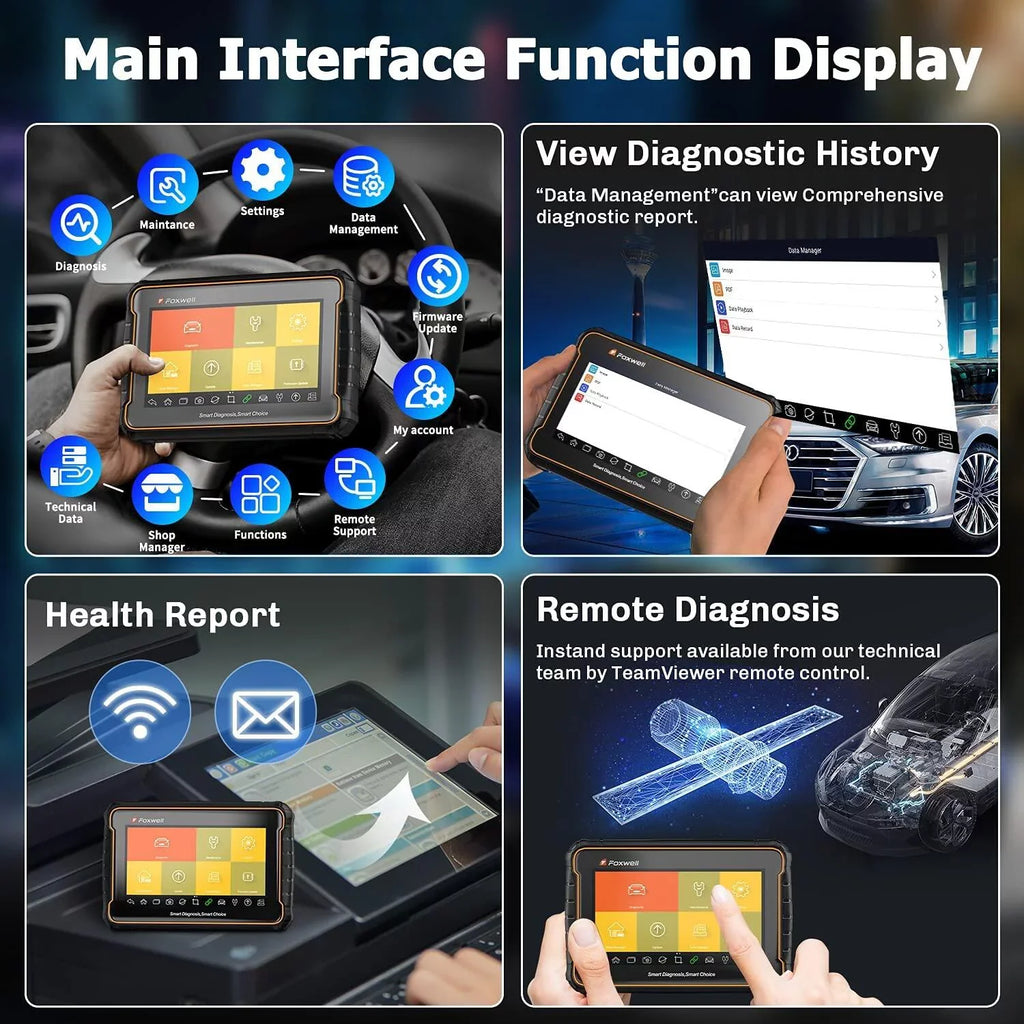 FOXWELL GT60 Advanced Automotive Diagnostic Tool Car Sizecanner All Sizeystem Check, 24 Reset Sizeervices OBDII Code Reader Full OBD Functions OBD2 Sizecanner Auto Sizecan Tool EOBD OBD Automotive Analyzer