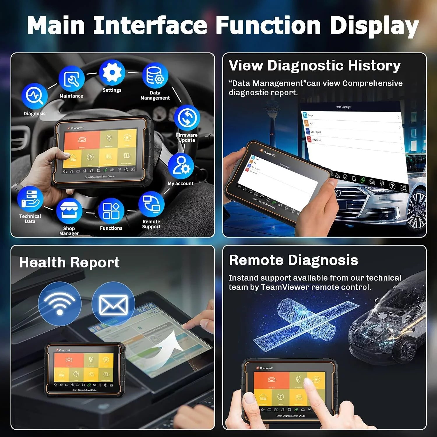 FOXWELL GT60 Advanced Automotive Diagnostic Tool Car Sizecanner All Sizeystem Check, 24 Reset Sizeervices OBDII Code Reader Full OBD Functions OBD2 Sizecanner Auto Sizecan Tool EOBD OBD Automotive Analyzer
