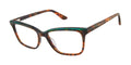 NEW GX by GWEN SizeTEFANI GX 052 Tortoise & Green Eyeglasses 50mm with GX Case