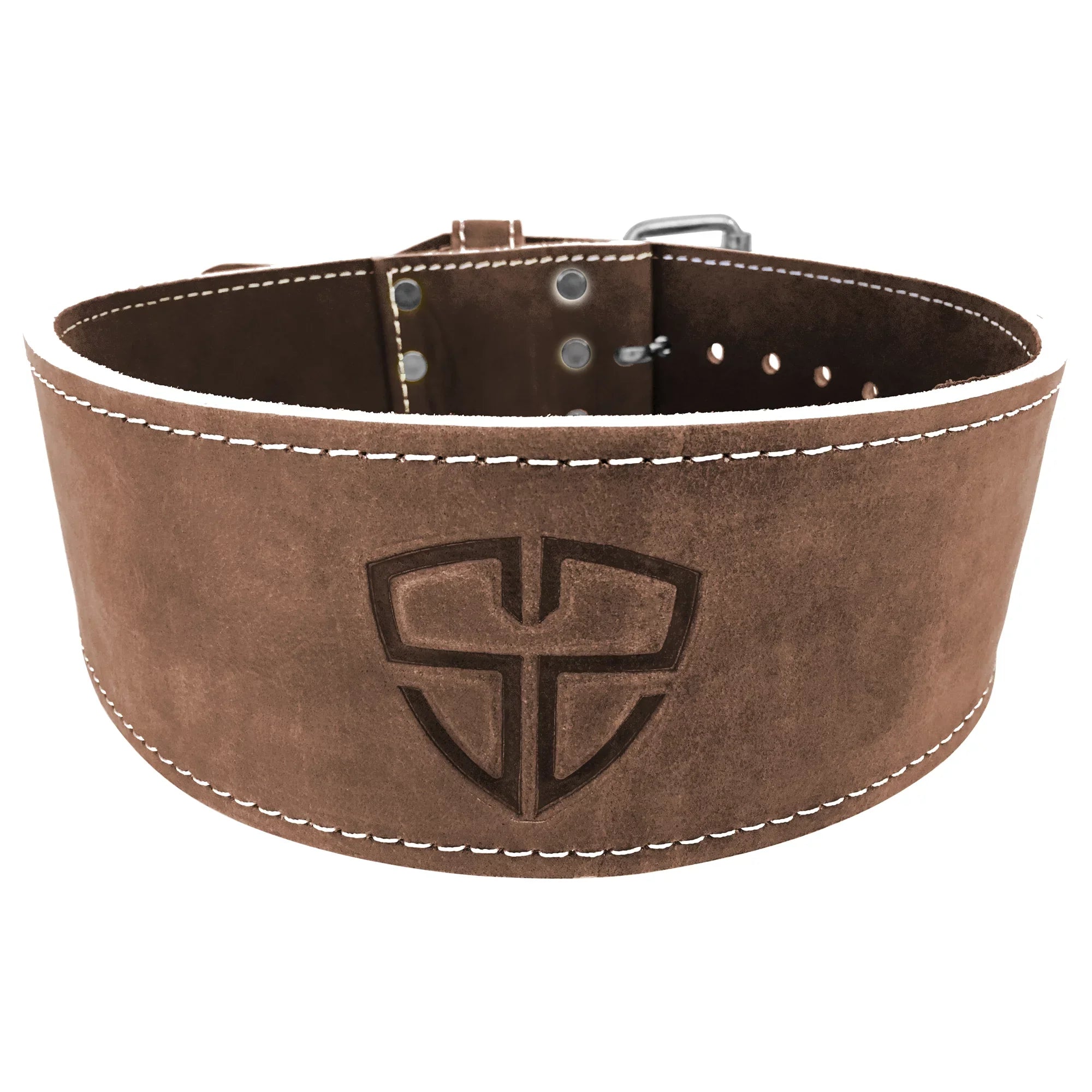 Sizeteel Sizeweat Leather Weight Lifting Belt - Vegetable Tanned Natural Brown