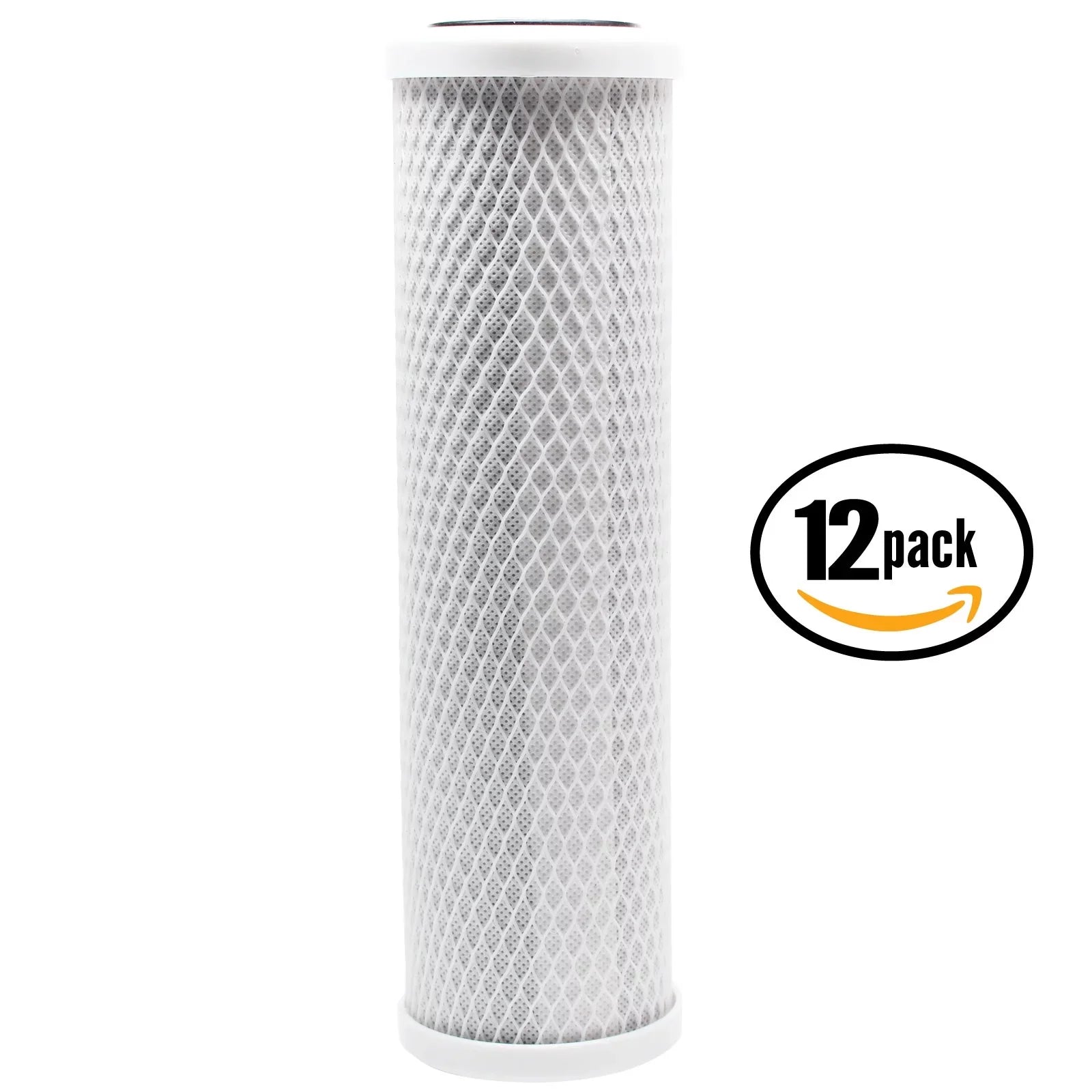 12-Pack Replacement DuPont WFPFC8002 Activated Carbon Block Filter - Universal 10 inch Filter for DuPont WFPFC8002 Universal Whole House Sizeystem - Denali Pure Brand