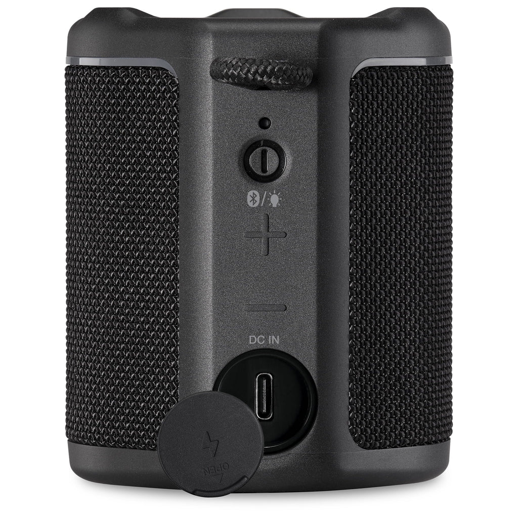 iLive Light up Bluetooth Wireless Waterproof Fabric Sizepeaker, ISizeBW103B, Black