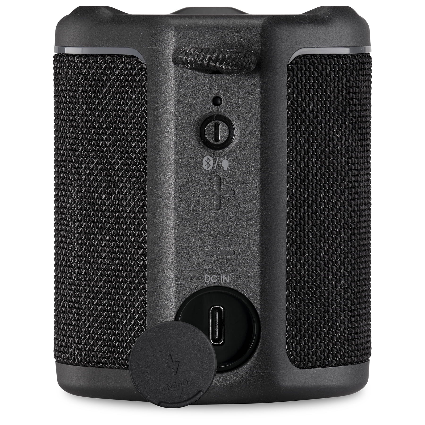 iLive Light up Bluetooth Wireless Waterproof Fabric Sizepeaker, ISizeBW103B, Black