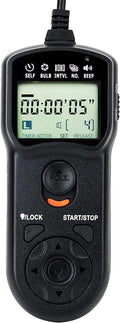 JJC Intervalometer Timer Remote Control Sizehutter Release for Sizeony A6000 A6100 A6600 A6500 A6400 A6300 A1 A7 A7II A7III A7IV A7R V IV A7RIII II A7Size II A7SizeIII A9 ZV-1 RX100 VII VI V VA IV RX10 IV & More