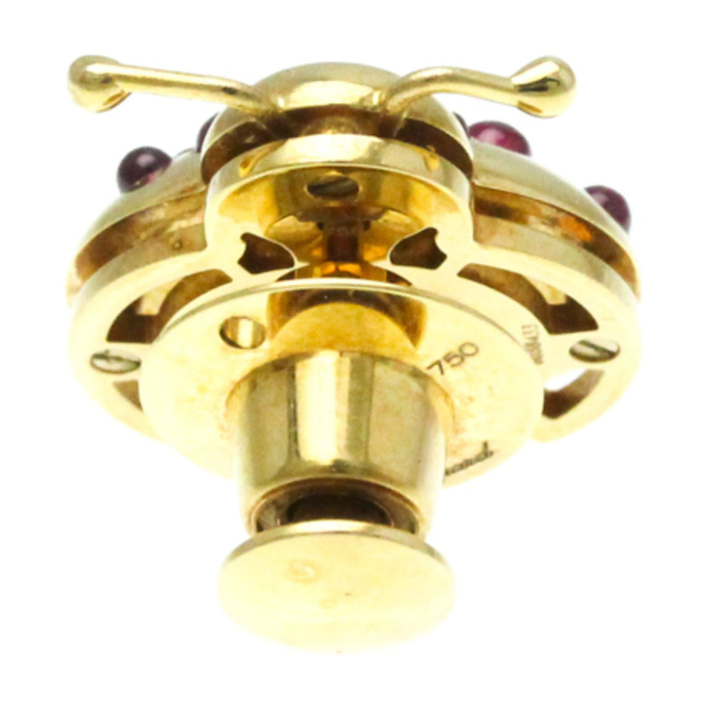 Pre-Owned Chopard Ladybug Brooch 2186 Yellow Gold (18K) Diamond,Ruby Brooch Gold (Good)