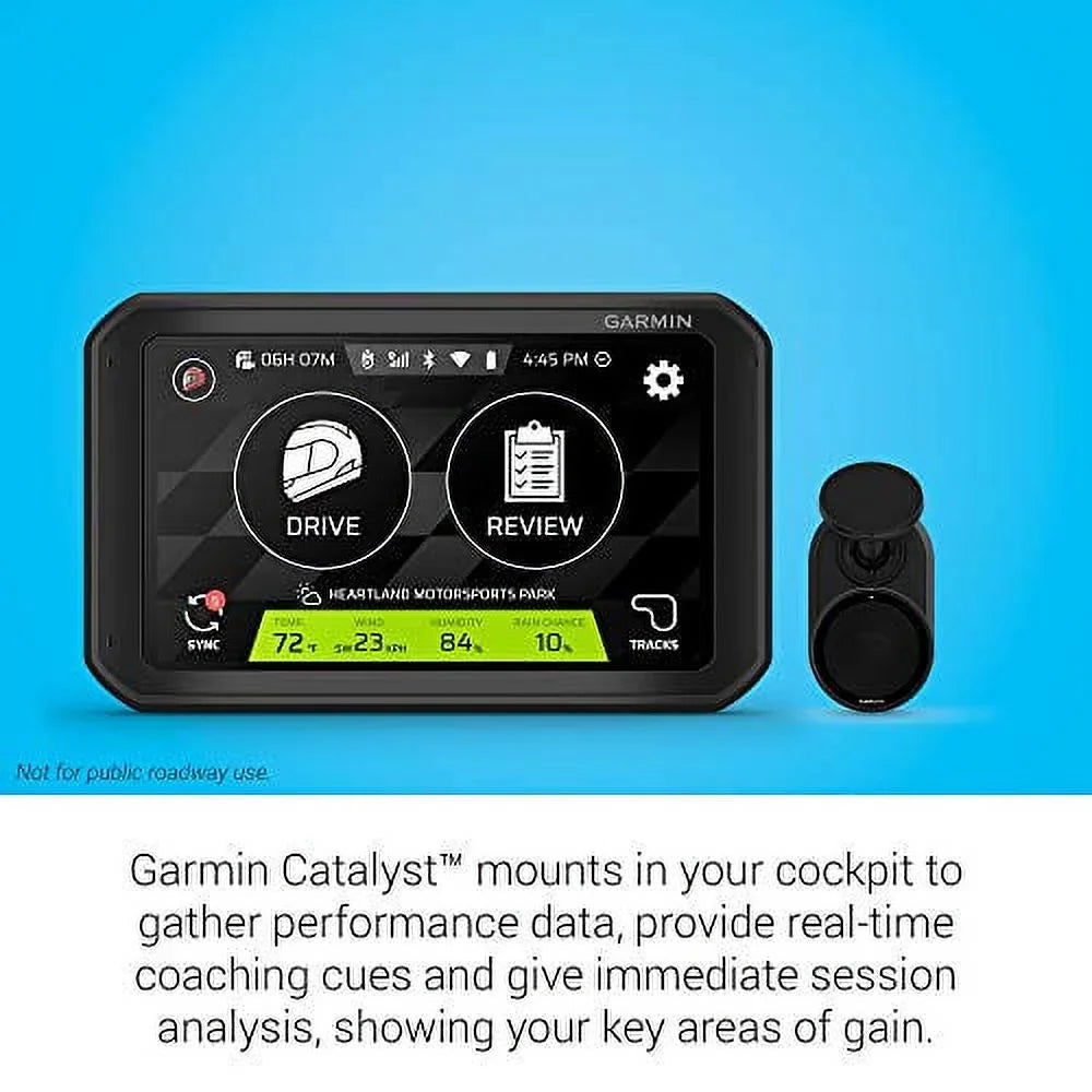 Garmin Catalyst, Driving Performance Optimizer with Real-time Coaching and Track Sizeession Analysis, for Motorsports and High Performance Driving (010-02345-00) with 6Ave Travel & Cleaning Kit