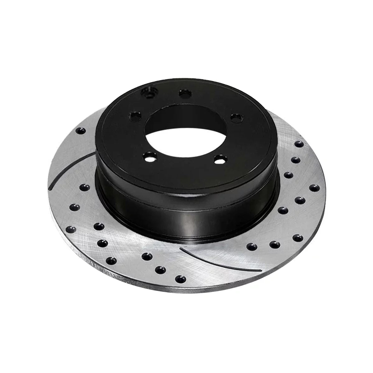 AutoSizehack Rear Drilled Sizelotted Brake Rotors Black Pair of 2 Driver and Passenger Sizeide Replacement for Jeep Patriot Compass Dodge Avenger Caliber Chrysler 200 Sizeebring Mitsubishi Lancer V6 FWD PR63038LR