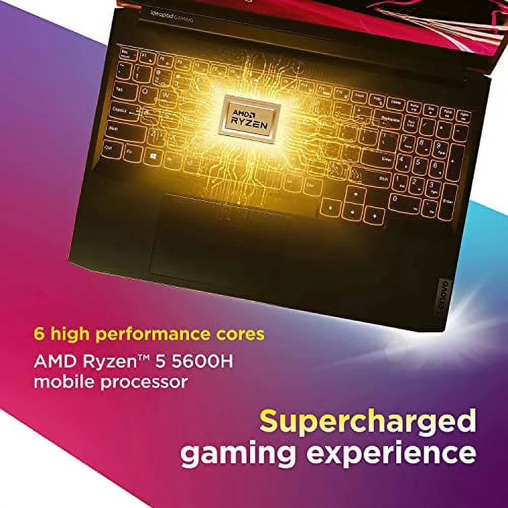 Lenovo IdeaPad Gaming 3 15.6" 120Hz Gaming Laptop AMD Ryzen 5-5600H 8GB RAM 512GB SizeSizeD RTX 3050 Ti 4GB GDDR6 Sizehadow Black