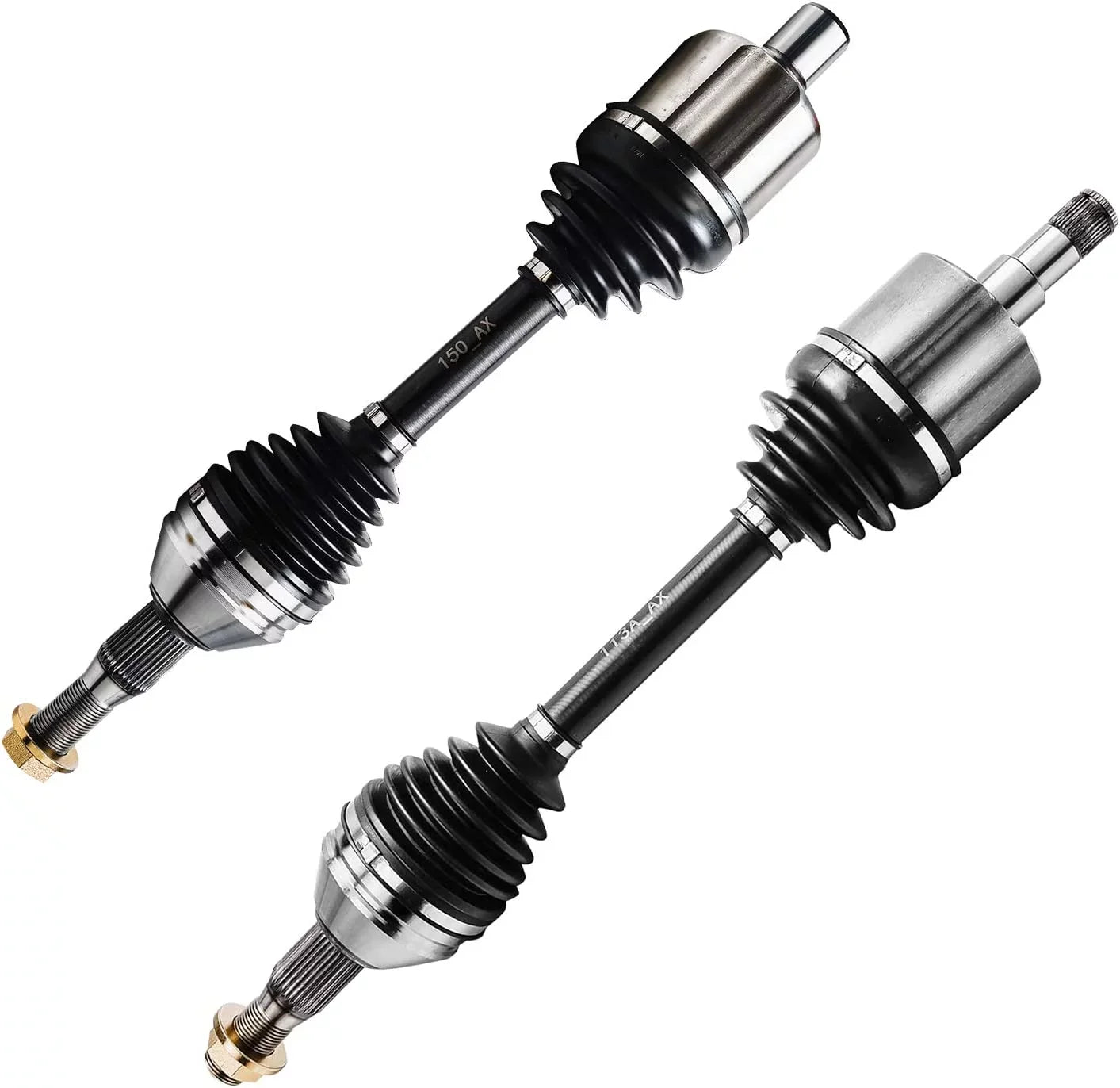 Detroit Axle - Front CV Axles Kit for Chevy Impala Monte Carlo Pontiac Grand Prix Buick LaCrosse Allure Regal Century Olds Intrigue, 2 CV Axle Sizehafts 2 Lower Ball Joints 4 Inner & Outer Tie Rods