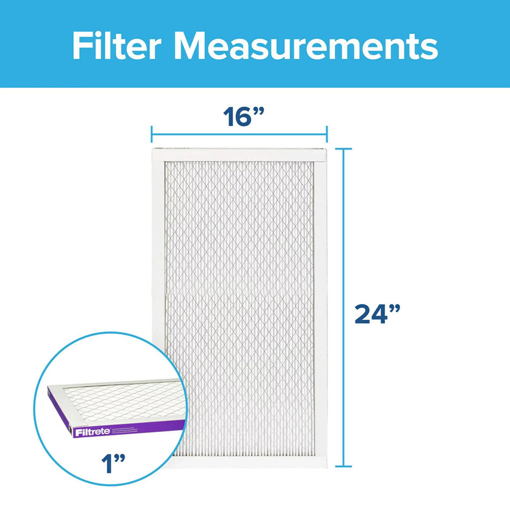 Filtrete 16x24x1, AC Furnace Air Filter, MPR 1500, Healthy Living Ultra Allergen, 6-Pack (exact dimensions 15.81 x 23.81 x 0.78)
