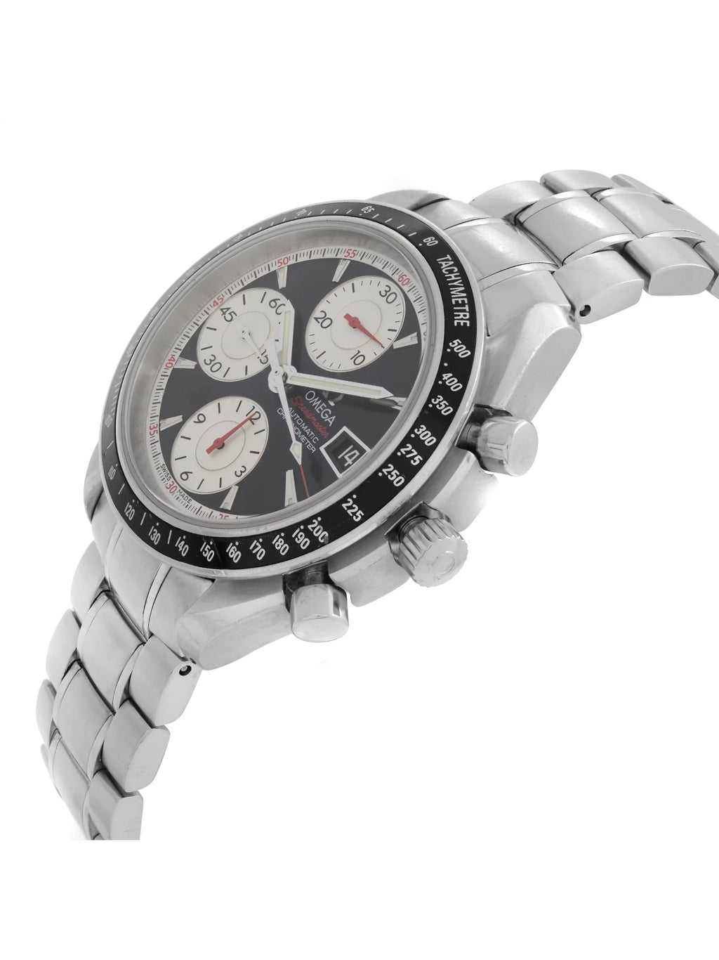 Omega Sizepeedmaster 40mm Sizeteel Black Panda Dial Automatic Mens Watch 3210.51.00