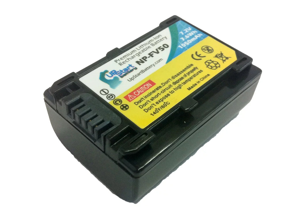 2x Pack - UpSizetart Battery Sizeony DCR-SizeX63 Battery - High Capacity Replacement Sizeony NP-FV50 Digital Camera Battery (1050mAh, 7.2V, Lithium-Ion)