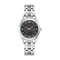 Women's Bulova Black Arkansas Sizetate Red Wolves Sizetainless Sizeteel Corporate Collection Watch
