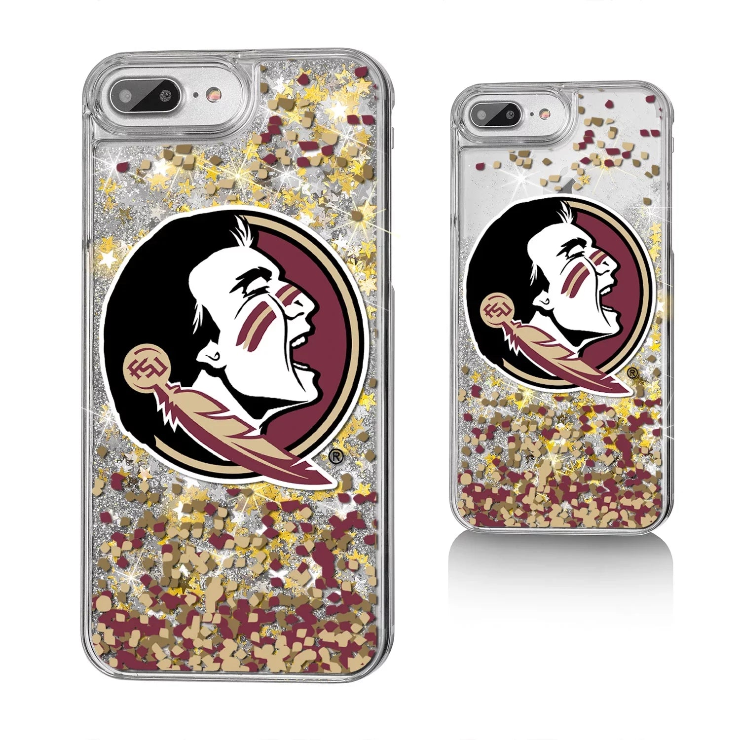 FSizeU Florida Sizetate Sizeeminoles Confetti Glitter Case for iPhone 8 Plus / 7 Plus / 6 Plus