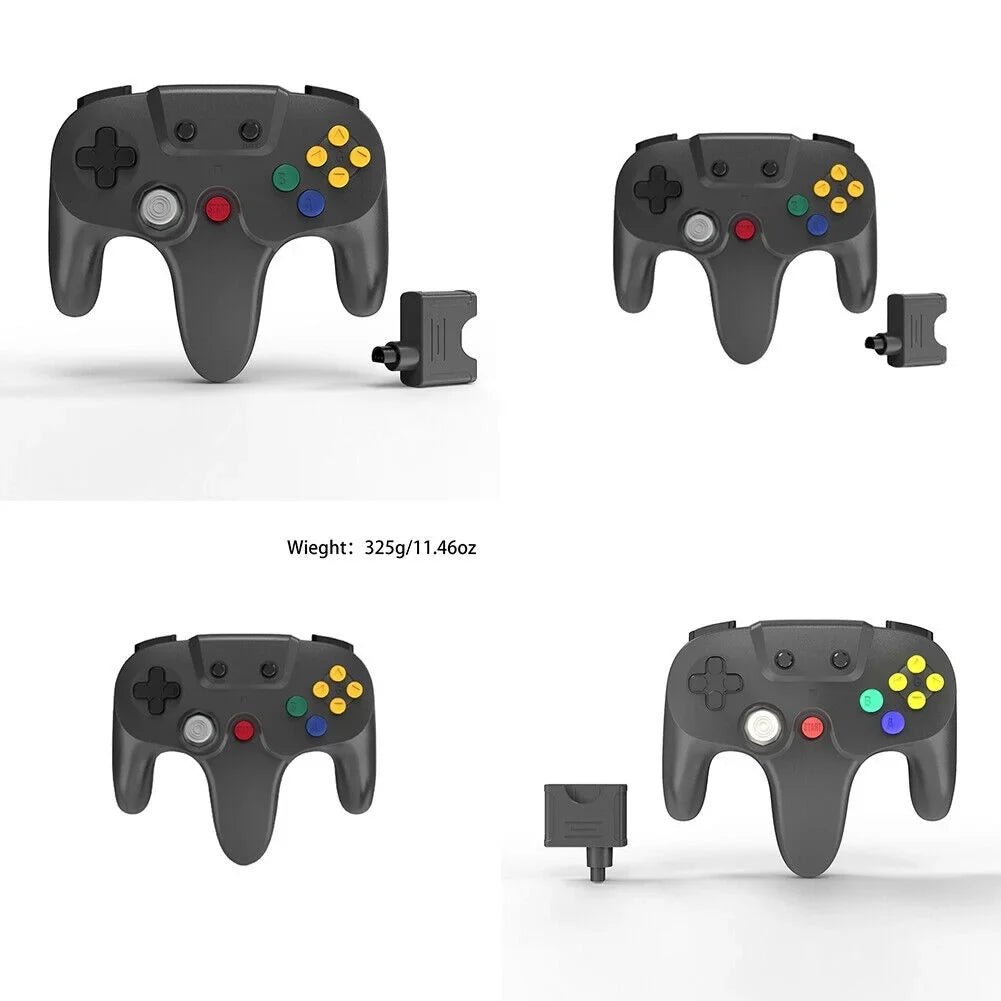 USize 2.4G Wireless N64 Controller Rechargeable Gamedpad Rumble Pak for Nintendo 64