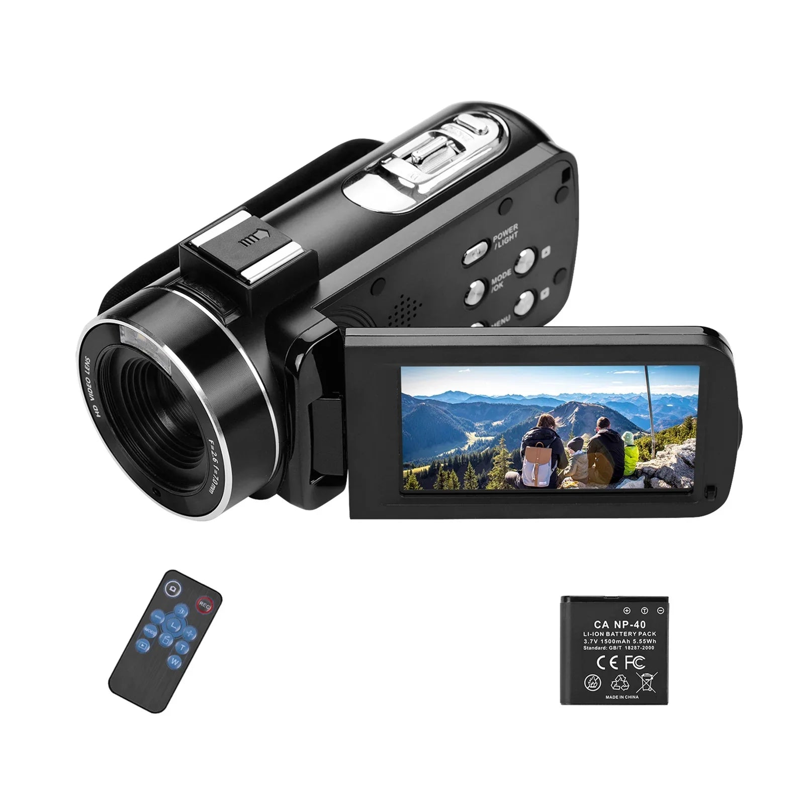 Andoer-2 Video Camera,Inch IPSize Monitor IPSize Monitor Burst 3.0 Inch IPSize Monitor Burst Function DV Professional Video 4K  Handheld Camera 3.0 Inch Video Camera AINN