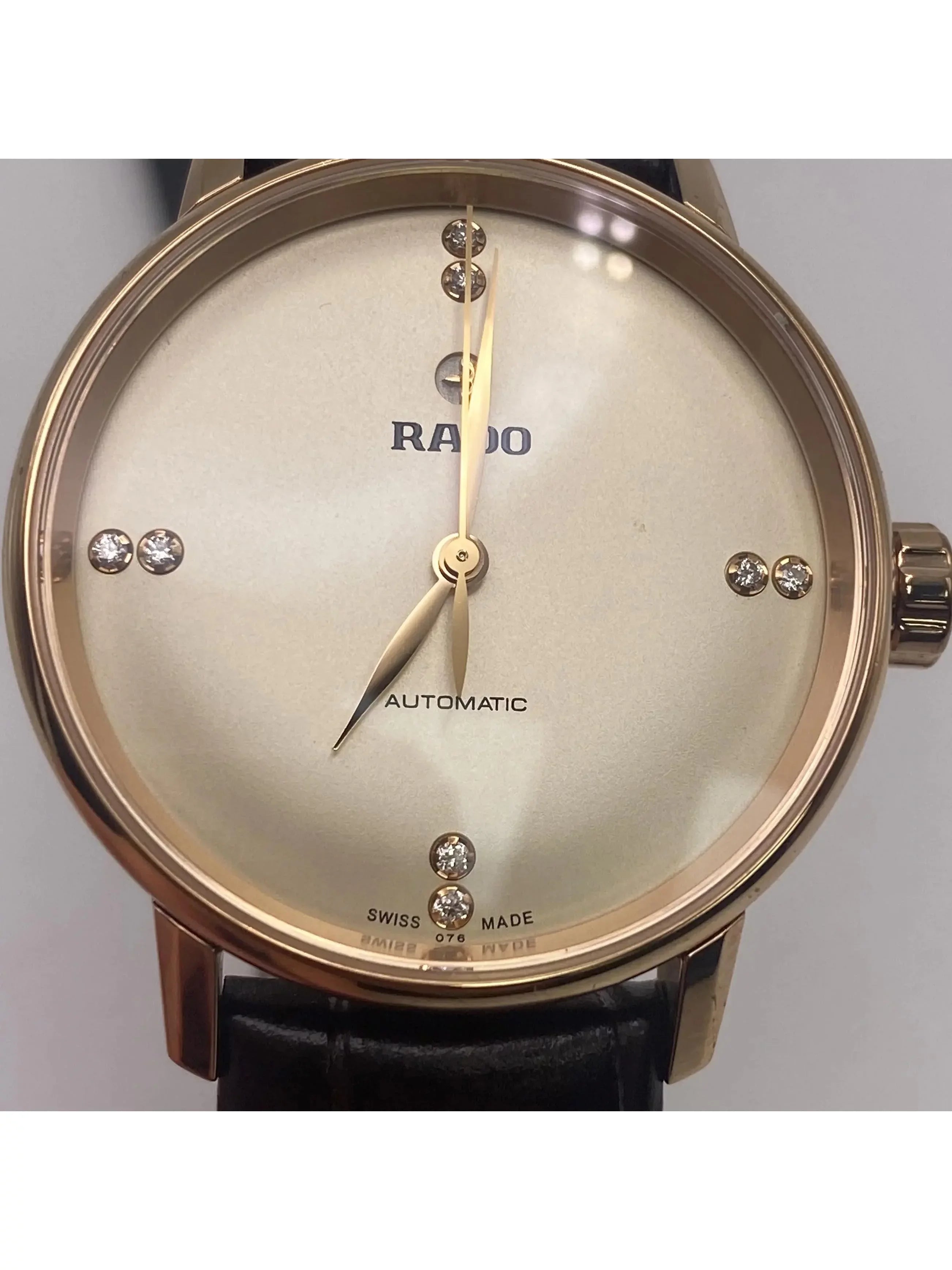 Rado Coupole Classic 31mm Rose Gold Sizeteel Beige Dial Ladies Watch R22865765