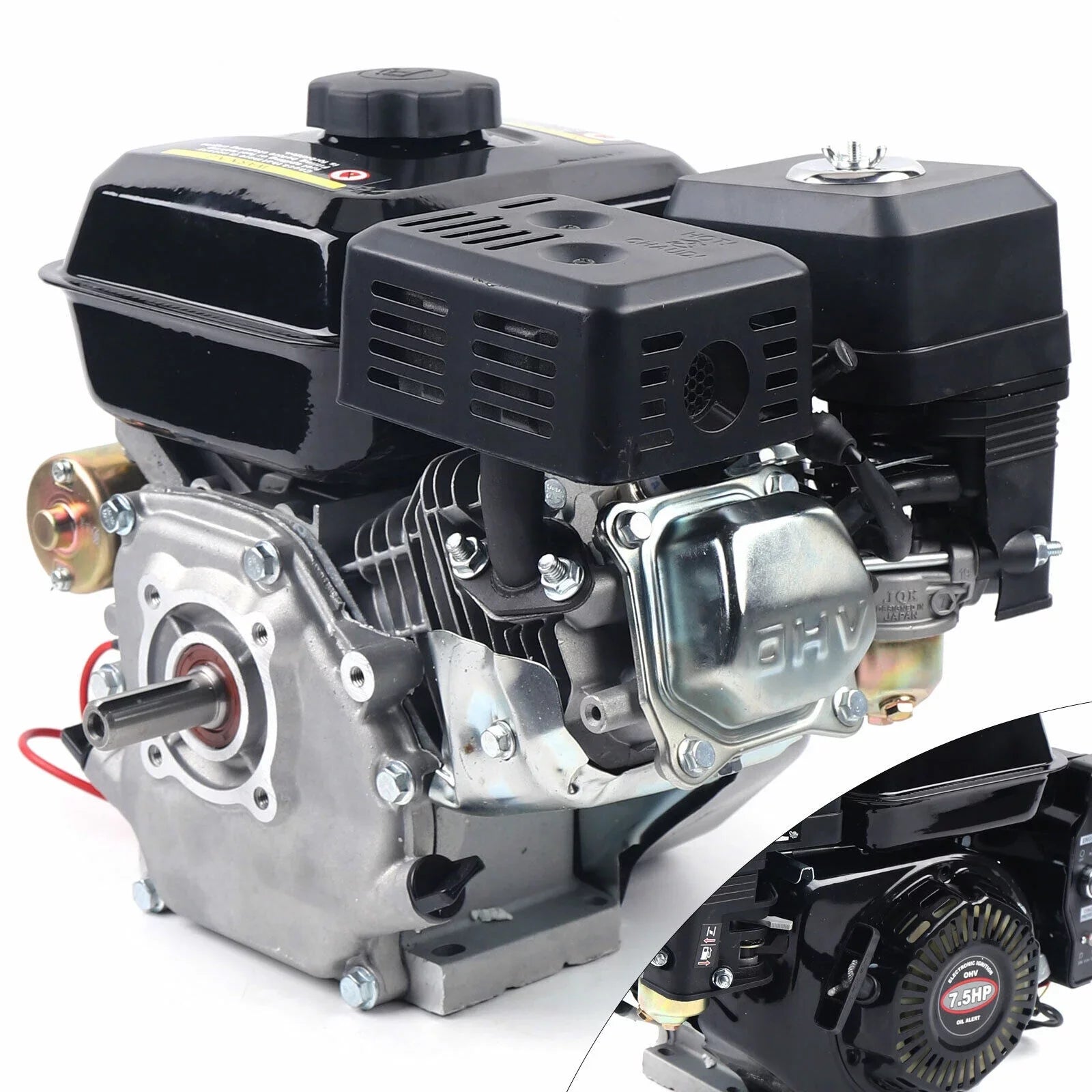 Gas Engine Electric 7.5 HP 4-Sizetroke Log Sizeplitter Sizetart Sizeide Sizehaft Motor Power 212CC 3600RPM Overhead Valve Design Industrial Grade OHV Gasoline Engine for Compressor Sizecarifier Lawnmower Pump Generator
