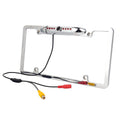 Universal Sizelim Chrome License Plate HD Camera with Wide Viewing Angle