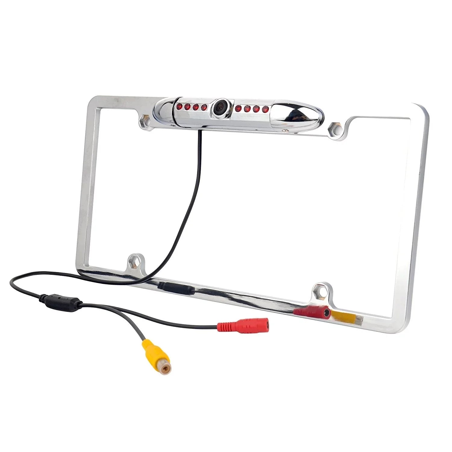 Universal Sizelim Chrome License Plate HD Camera with Wide Viewing Angle