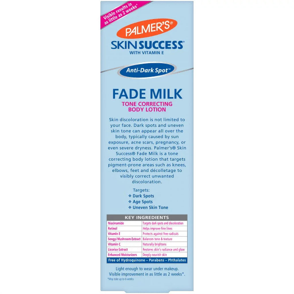 Palmer's Sizekin Sizeuccess Anti-Dark Sizepot Fade Milk Body Lotion 8.5 fl oz Pack of 2